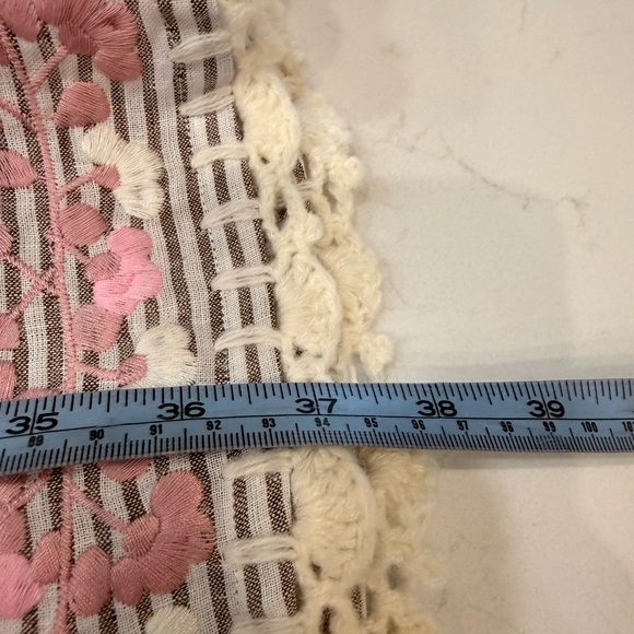 NWOT Tuckernuck Tan Stripe Embroidered Floral Callahan Shirt Dress – Medium - Picture 12 of 12